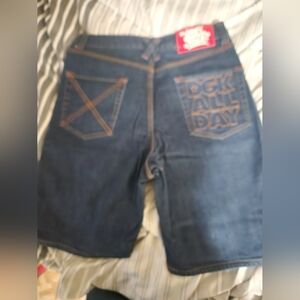 DGK Dark Blue Jean Shorts with Logo